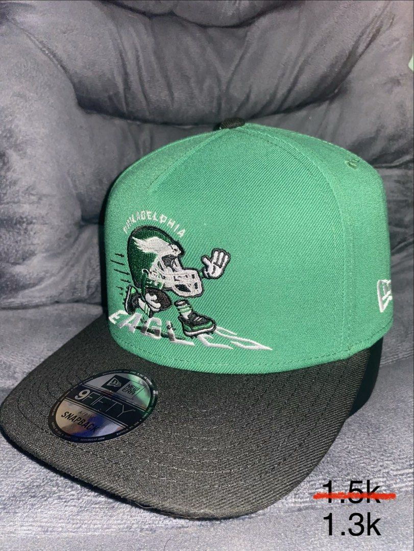 New Era 9FIFTY Philadelphia Eagles Snapback Hat (Category: Caps & Hats) located in Manila. Submitted by mj_tzn (Listing ID 1462826405, Image 1). Description: •Brandnew & Legit/Authentic New Era💯 •9Fifty A-Fframe Snapback🧢 •Philadelphia Eagles Mascot 🔥 📍Binalonan,Pangasinan. Plus sf nalang sa malayo via LBC(branch pick up)..