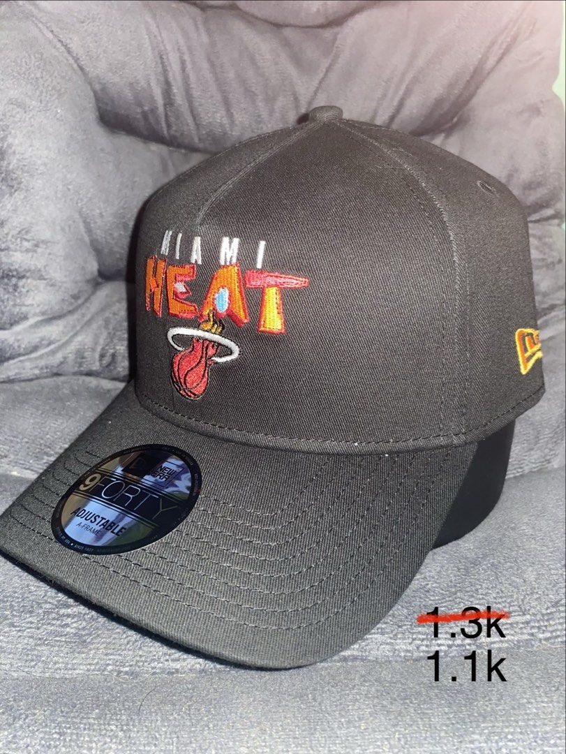 New Era Miami Heat 9FORTY Adjustable Cap (Category: Caps & Hats) located in Manila. Submitted by mj_tzn (Listing ID 1462824649, Image 1). Description: •Brandnew & Legit/Authentic New Era💯 •9Forty A-Fframe Snapback🧢 •NBA Miami Heat Harwood Classic 🔥 📍Binalonan,Pangasinan. Plus sf nalang sa malayo via LBC(branch pick up)..