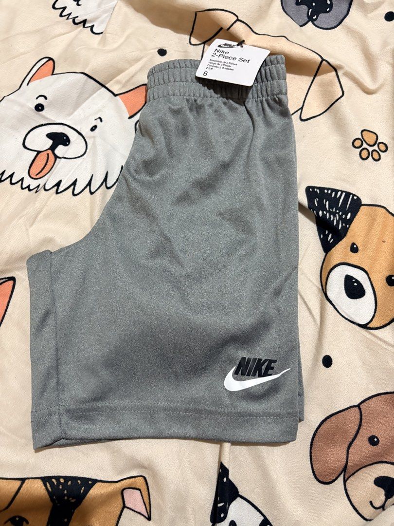 Nike 5-6 yo Gray Jersey Short (Category: Babies & Kids Fashion) located in Bacoor. Submitted by prelovhia (Listing ID 1462789285, Image 2). Description: Orig nike Brandnew with tag 5-6 yo on tag Loc: Kawit, Cavite MOP: GCASH/BPI MOD: J&T/Lalamove.