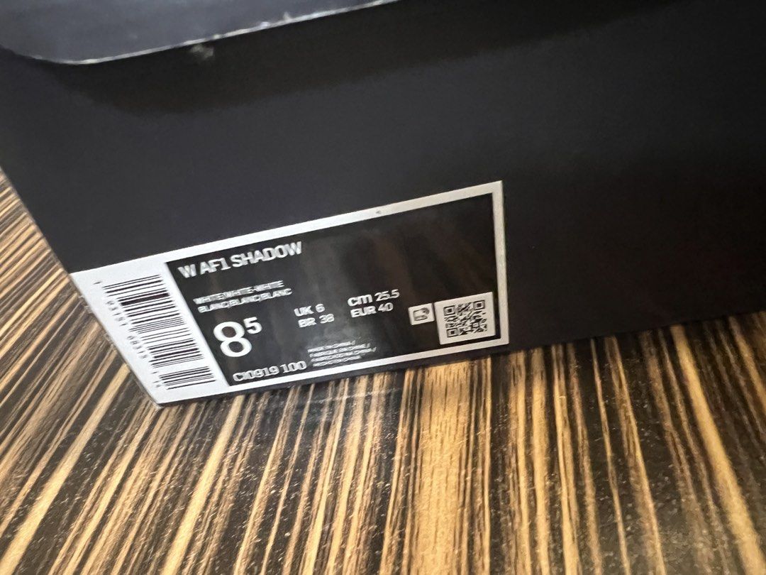 Nike Air Force 1 Shadow White Sneakers (Category: Sneakers) located in Quezon City. Submitted by anna_rl23 (Listing ID 1462734477, Image 3). Description: - White Nike Air Force 1 Shadow sneakers - Size: EUR 40 / UK 6 / US 8.5 - Shadow model with a platform sole - Ideal for everyday wear - Selling because they are no longer needed.