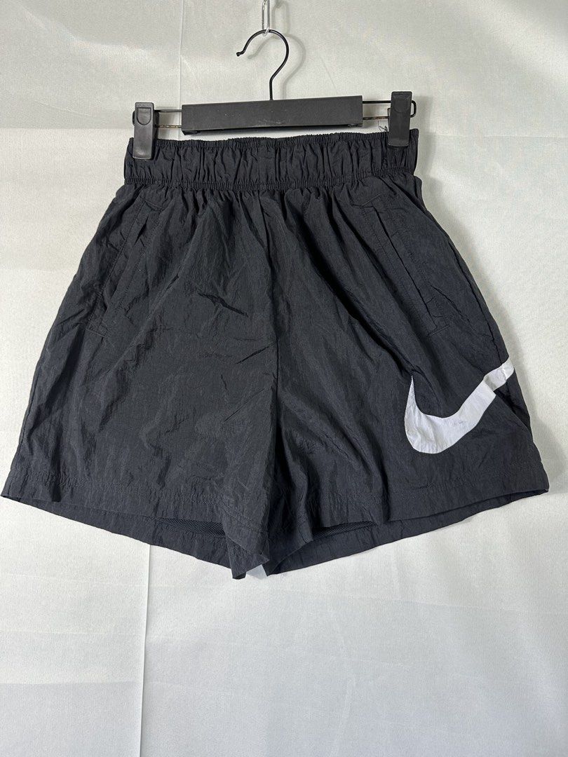Nike Black Swoosh Short (Category: Shorts) located in Cabanglasan. Submitted by thefashiongarage.co (Listing ID 1462728538, Image 1). Description: Title - Nike Model/Name - Size on Tag - Small Conditiion - Excellent Condition Dimension (WxLxH) - 26-30x15 inches Category- Running/Casual Fitting - True to size Made in - China Material - 100% Polyester Color - Black Design - Bug Swoosh Year - Inclusion - Note - All sales are final, Please check deta