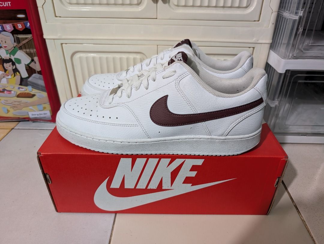 Nike Court Vision Low Next Nature (Category: Casual Shoes) located in Taguig. Submitted by laptopmachine (Listing ID 1462790147, Image 1). Description: Nike Court Vision Low Next Nature – White/Burgundy Crush 100% Original Condition: Brand New Size: US Men’s 10.5 | 28.5 cm | EUR 44.5 Meetup: MRT/LRT Stations Can book thru Lalamove PM Me. Thanks.