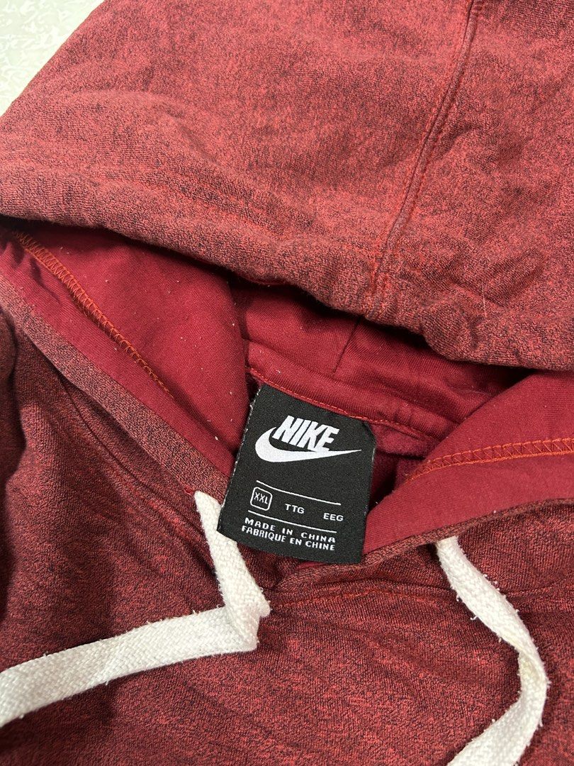 Nike Red Hoodie Pullover Sweatshirt (Category: Coats, Jackets and Outerwear) located in Dasmarinas. Submitted by insaurigaj60770 (Listing ID 1462717769, Image 3). Description: - Red Nike hoodie - Size XXL - Classic logo graphic - Front pocket - Adjustable drawstring hood - Made in China - Comfortable and stylish - Great for casual wear or workouts.