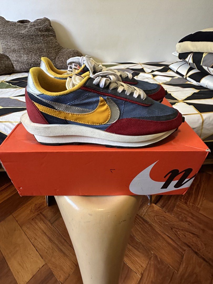 Nike Sacai LDWaffle Racer Blue (Category: Sneakers) located in Manila. Submitted by chinobustamante17 (Listing ID 1462707778, Image 1). Description: Nike x Sacai LDV waffle Racer Blue Bought from aftermarket secondhand, never used 9/10 condition Size 11 8500.