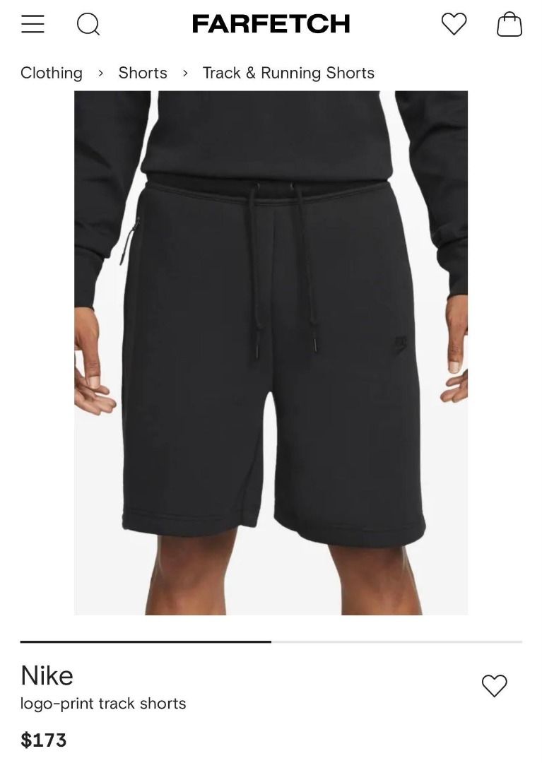 Nike Tech Fleece Black Shorts (Category: Shorts) located in Mandaue City. Submitted by leroysky_stuffs (Listing ID 1462716144, Image 3). Description: INFORMATIONS/DETAILS 📝 -Size Large on tag (best fit to Medium) 32-40 waist line strechable 18 length -Excellent Condition 💯 ✨ -Color rate: 9/10 -Very comfortable to use mga boss/sir, maganda pang motor2 nyo or pang gala😎 -Flaw/Issue: very minimal only-last pic (missing one metal pulley on side zi