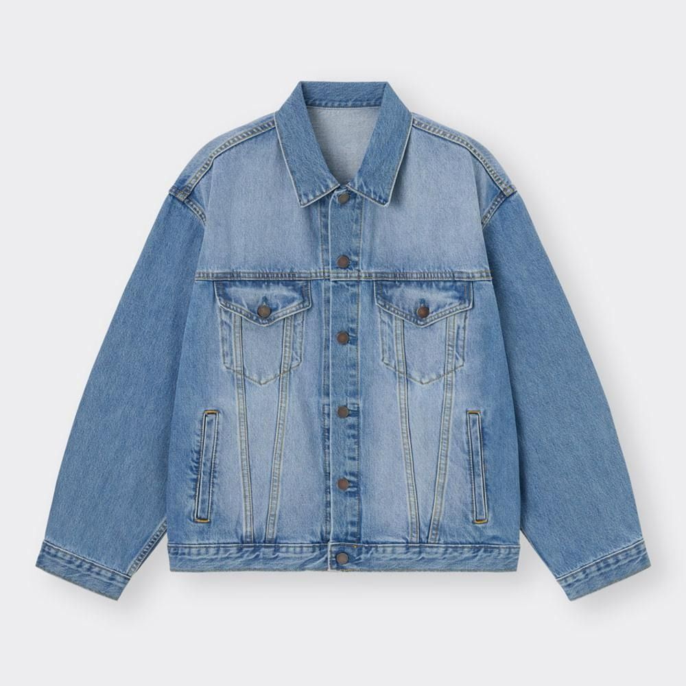 NJ118-GU MEN'S DENIM OVERSIZED JACKET (Category: Coats, Jackets and Outerwear) located in Bauang. Submitted by wintercollectionfc (Listing ID 1462820540, Image 2). Description: ❗️𝘼𝙡𝙡 𝙙𝙚𝙩𝙖𝙞𝙡𝙨 𝙥𝙤𝙨𝙩𝙚𝙙❗️ ✨𝗚𝗨 𝗠𝗘𝗡'𝗦 𝗗𝗘𝗡𝗜𝗠 𝗢𝗩𝗘𝗥𝗦𝗜𝗭𝗘𝗗 𝗝𝗔𝗖𝗞𝗘𝗧✨ ᴄᴏᴅᴇ: ɴᴊ-118 𝐏𝐫𝐢𝐜𝐞: 𝟗𝟖𝟖 + 𝐒𝐅 𝐨𝐧𝐥𝐲 Sulit na sulit! Mahal nito sa store. 🤑 ▪️ MEDIUM (Can fit up to Large) ▪️ Good as new ▪️ No issues ▪️ W 23" x L 26" ▪️ WASHED