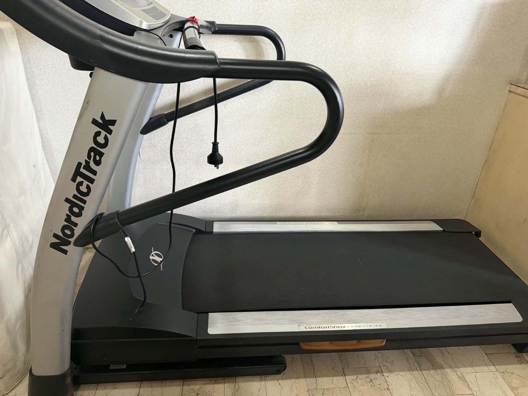NordicTrack Intermix Acoustics 3.0 Treadmill (Category: Cardio & Fitness Machines) located in Manila. Submitted by katrine_gervacio (Listing ID 1462805265, Image 1). Description: - NordicTrack ComfortStrive 3.0 Treadmill - Multiple built-in workout programs - Adjustable incline and speed settings - Console displays key performance metrics (speed, distance, time, etc.) - Space-saving foldable design for easy storage - Ideal for effective home work