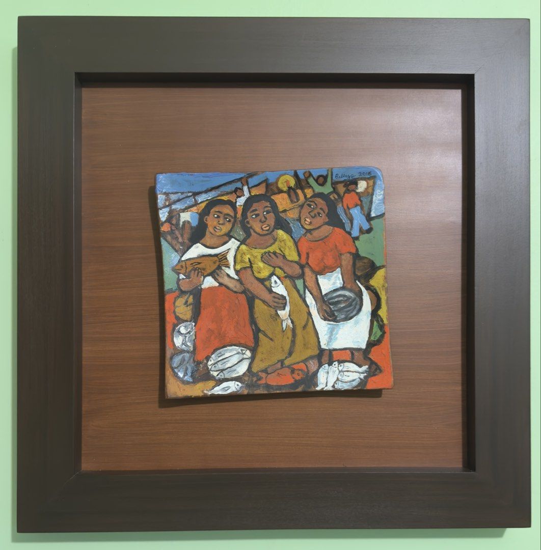 Norma Belleza painting (Category: Art & Prints) located in San Jose del Monte. Submitted by ronnieredram (Listing ID 1462688920, Image 2). Description: Norma Belleza Oil on wood plate (rare) 8x8”; framed 18.5x18.5” 2016 COA signed by the artist.