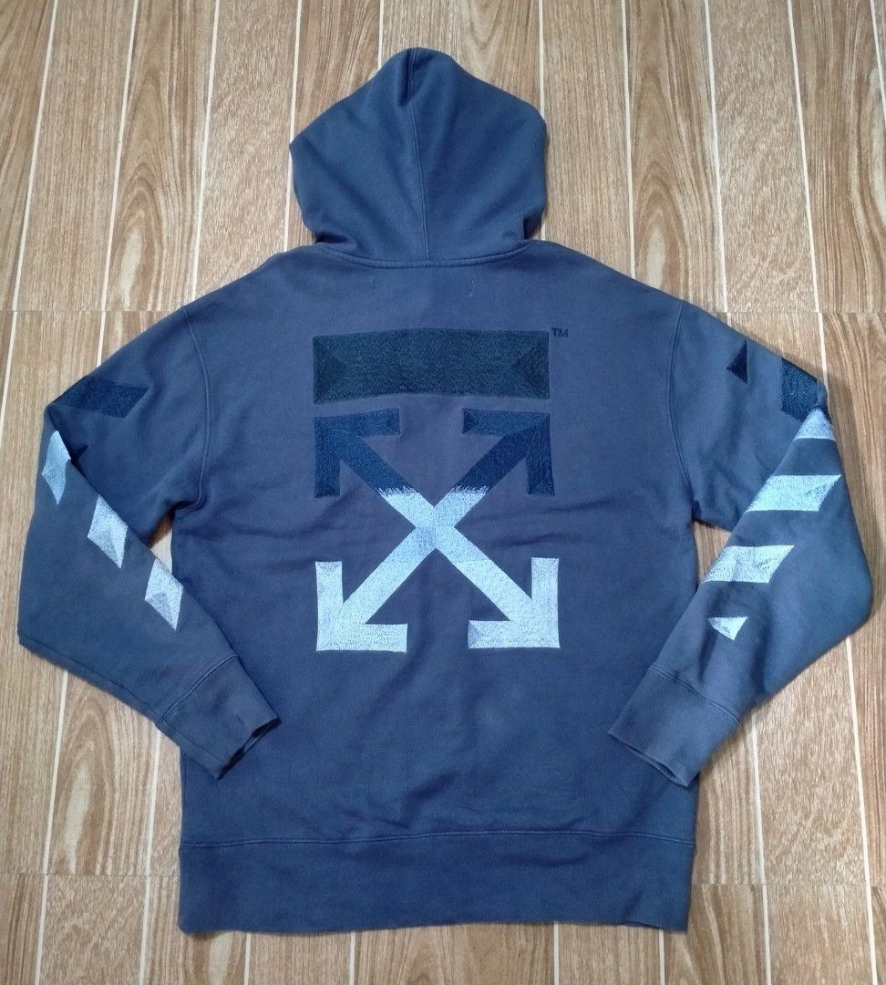 OFF WHITE HOODIE SWEATSHIRT (Category: Hoodies) located in Cabuyao City. Submitted by Bike_Clothing10 (Listing ID 1462687971, Image 2). Description: READ FIRST... FOR SALE: OFF WHITE HOODIE SWEATSHIRT Excellent Condition Looks New Large Fit to XL Dimes: 23.5 x 28 inches Heavy Cotton Embroidered Solid Quality NOTE: -OFF/LEGIT -Cut Wash Tag -Color may differ due to lightning. PRICE: 1650 Free Shipping PICK UP OR SHIPPING ONLY LOCATION: Cabuyao Lagu