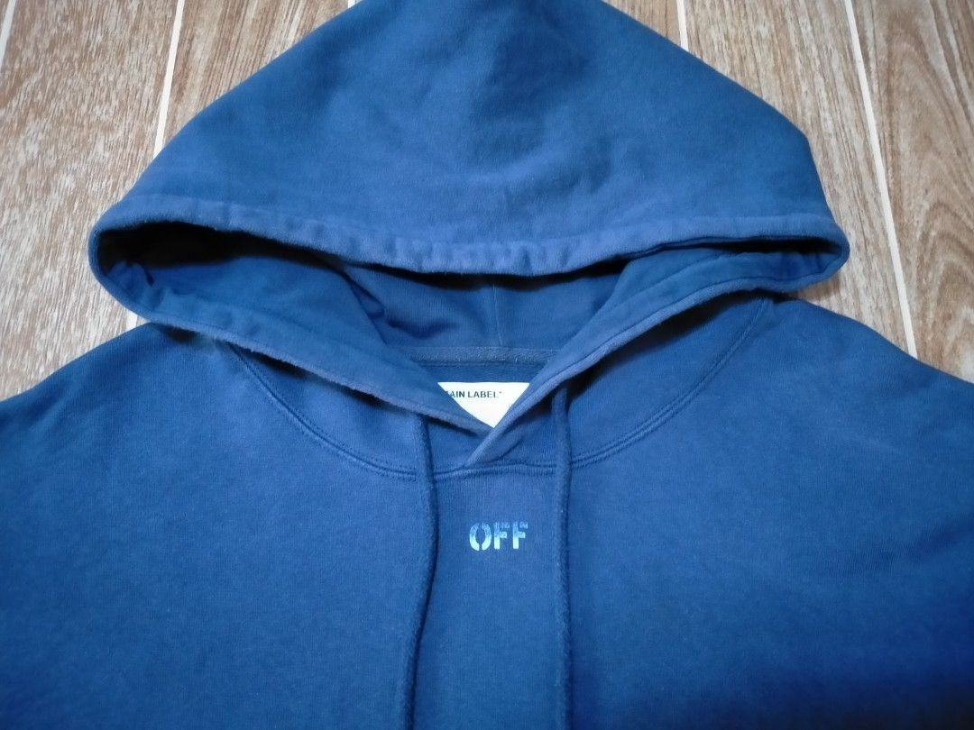 OFF WHITE HOODIE SWEATSHIRT (Category: Hoodies) located in Cabuyao City. Submitted by Bike_Clothing10 (Listing ID 1462687971, Image 3). Description: READ FIRST... FOR SALE: OFF WHITE HOODIE SWEATSHIRT Excellent Condition Looks New Large Fit to XL Dimes: 23.5 x 28 inches Heavy Cotton Embroidered Solid Quality NOTE: -OFF/LEGIT -Cut Wash Tag -Color may differ due to lightning. PRICE: 1650 Free Shipping PICK UP OR SHIPPING ONLY LOCATION: Cabuyao Lagu