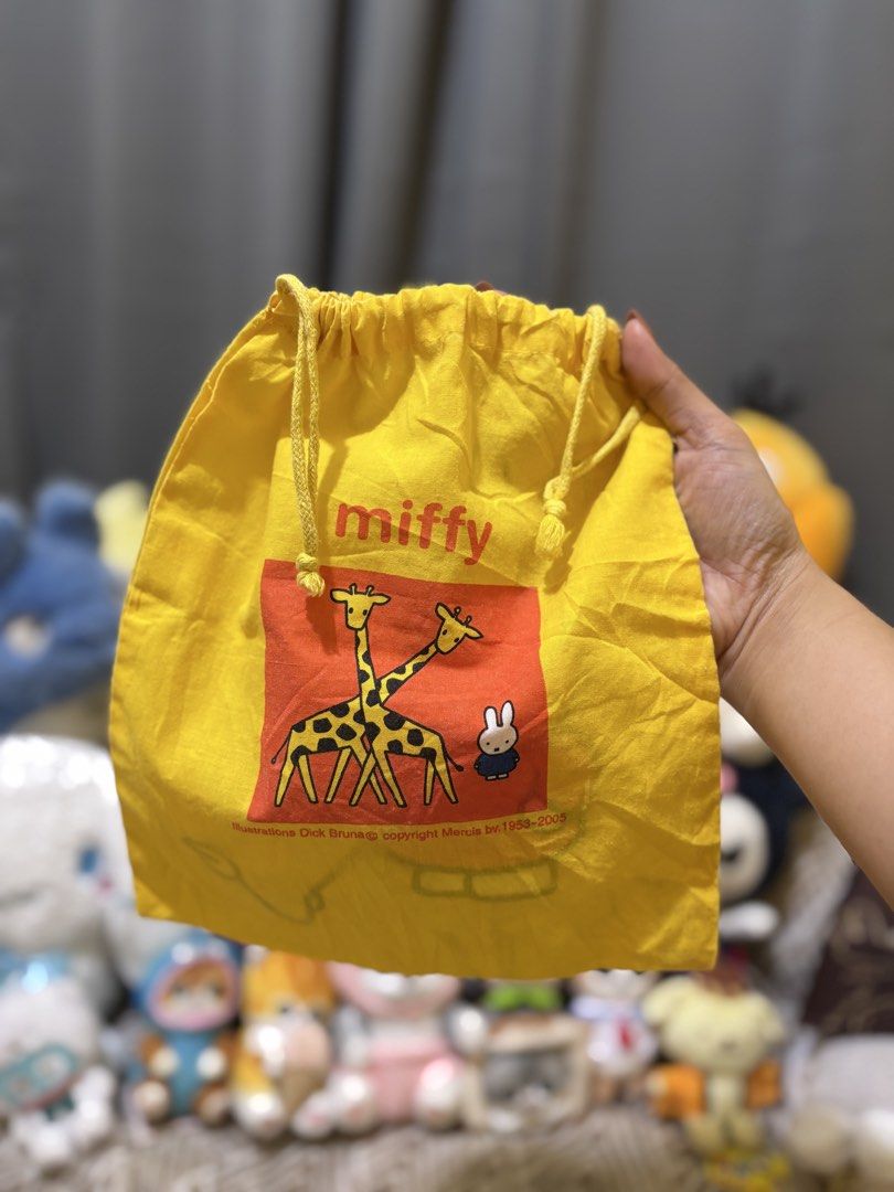 Official Miffy Drawstring Pouch (Category: Purses & Pouches) located in Butuan. Submitted by tinjokxx (Listing ID 1462712984, Image 2). Description: WYSIWYG.