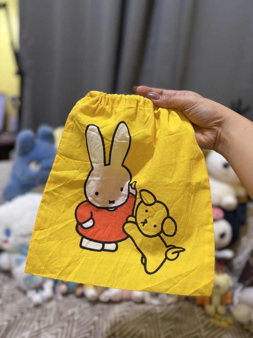Official Miffy Drawstring Pouch (Category: Purses & Pouches) located in Butuan. Submitted by tinjokxx (Listing ID 1462712984, Image 1). Description: WYSIWYG.