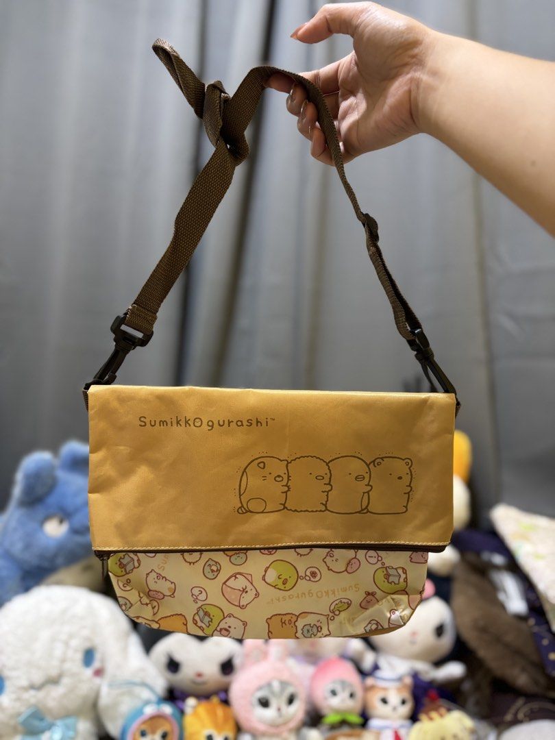 Official Sumikkogurashi Sling Bag (Category: Cross-body Bags) located in Butuan. Submitted by tinjokxx (Listing ID 1462828285, Image 1). Description: WYSIWYG.