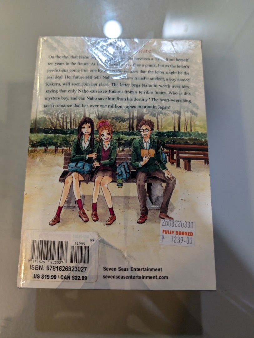 Orange The Complete Collection Manga Vol 1 (Category: Comics & Manga) located in Cavite. Submitted by mikaelhope (Listing ID 1462731672, Image 3). Description: Condition: Brand new and factory sealed in original plastic wrap. Spine, corners, and covers are completely pristine. Authentic copy bought from Fully Booked with the original ₱1,239 price tag still intact on the back. Inclusions: Complete Collection Volume 1 only (Sealed)..