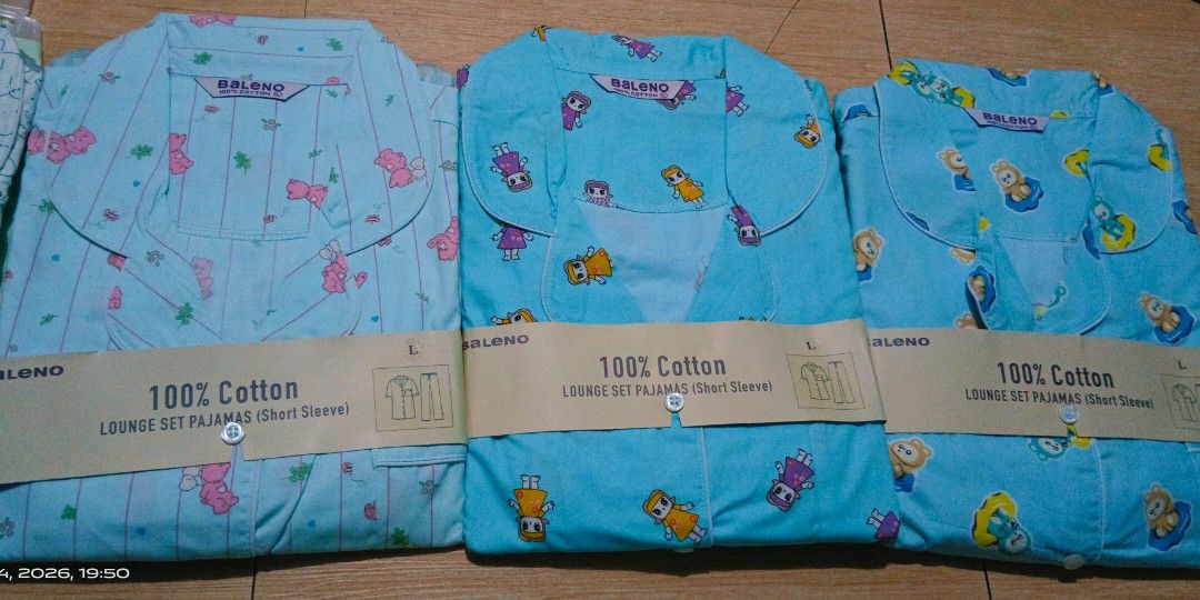 Original baleno sleepwear (Category: Undergarments & Loungewear) located in San Juan City. Submitted by mnj29 (Listing ID 1462836265, Image 2). Description: original BRANDNEW baleno sleepwear (FOR ADULT) SIZE LARGE I HAVE ALSO SMALL MEDIUM XL DEFERENT DESIG JUST PM ME 😊.