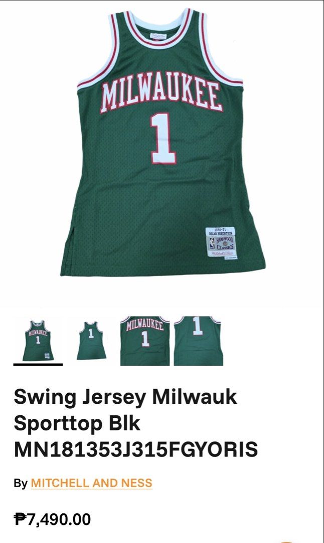 Original Mitchell & Ness Hardwood Classics 💯 (Category: Tshirts & Polo Shirts ) located in Tarlac. Submitted by outsource.psg (Listing ID 1462728453, Image 2). Description: Original Mitchell & Ness Hardwood Classics 💯 Oscar Robertson Brand New Large Mall Price: P7,490 ❎ P2,950 + Shipping ✅ (Money back if proven fake) Dm Sure Buyer 💚.