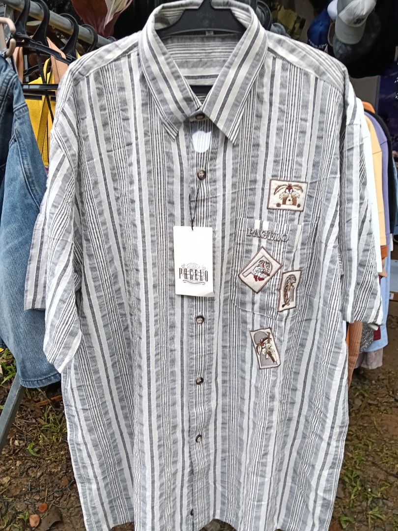 PAGELO Short sleeve (Category: Tshirts & Polo Shirts ) located in Antipolo. Submitted by vastgem_4c8da8 (Listing ID 1462716848, Image 1). Description: vintage PAGELO Japan streetwear Embroidered patch pinstripe,NWT DEAD STOCK Y2K.