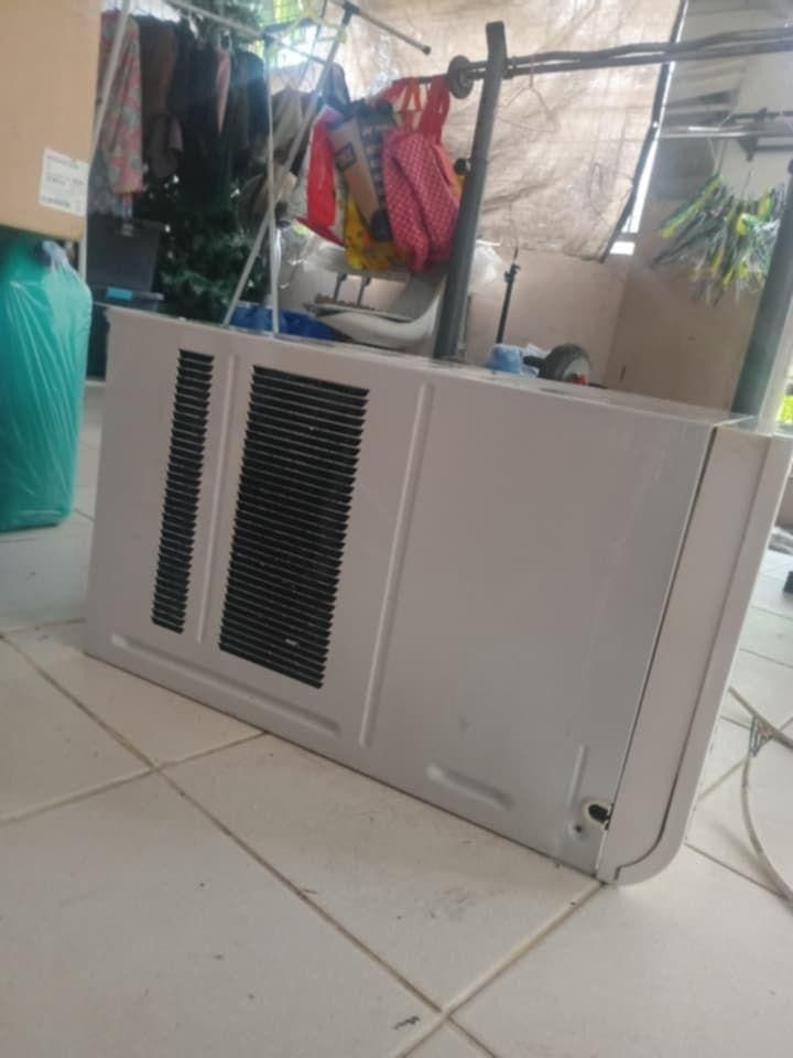 Panasonic 1HP Window Type Aircon. (Category: Air Conditioning and Heating) located in Rizal. Submitted by sellersincebirth1996 (Listing ID 1462864394, Image 2). Description: Up for grabs! Well-maintained Panasonic 1HP Window Type Aircon. Subok ang tibay ng brand, napakalalamig, at napakatahimik gamitin. Perfect para sa kwarto o maliit na living space! 📌 QUICK SPECS & FEATURES: ✅ Brand: Genuine Panasonic ✅ Horsepower: 1HP (Mabilis makapagmalamig)