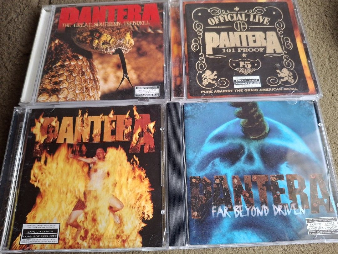 Pantera Cd Set (Category: CDs & DVDs) located in Davao. Submitted by vintageklasiks (Listing ID 1462684372, Image 1). Description: selling as set.