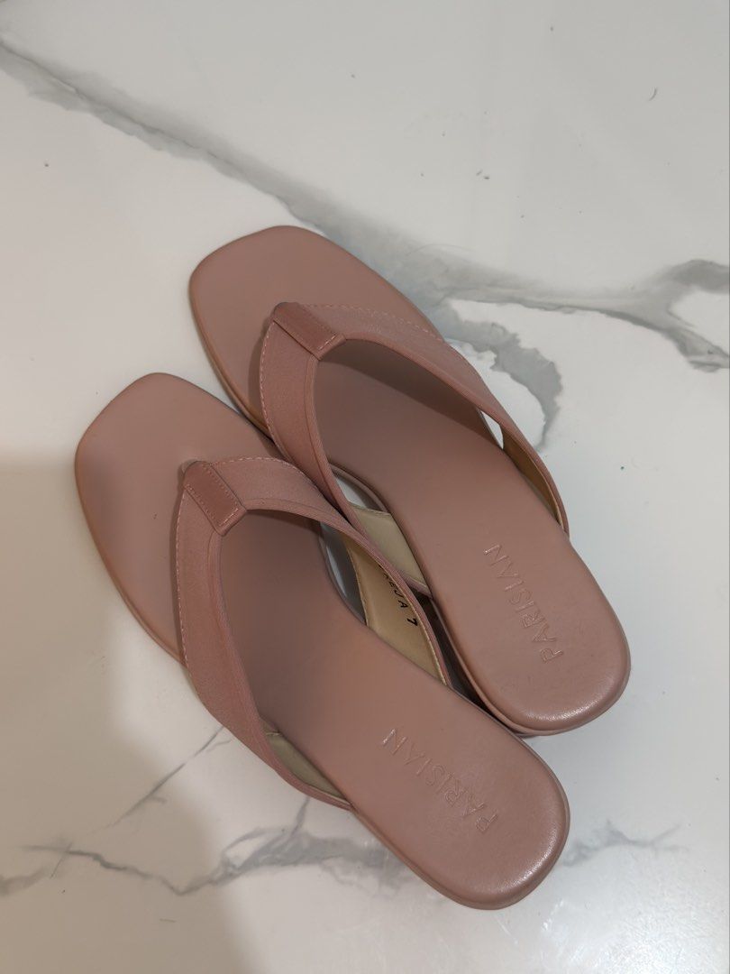 Slip-On Sandals (Category: Heels) located in Makati City. Submitted by prelovedclothes.m (Listing ID 1462874713, Image 2). Description: ✨ Like New! • Brand: Parisian • Worn only once • Size 7 • Color: Blush • Comes with the original box • Very well-kept, minimal to no signs of use • No return/refund :).