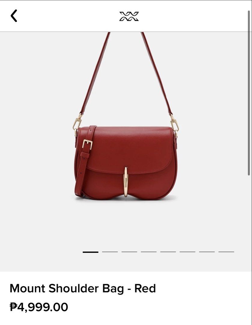Pedro Mount Shoulder Bag - Red (Category: Shoulder Bags) located in Manila. Submitted by nixten (Listing ID 1462740120, Image 2). Description: ❤️ PEDRO Red Shoulder/Crossbody Bag ₱4000 — negotiable Selling my PEDRO red shoulder/crossbody bag ❤️ Elegant and timeless design with a beautiful gold hardware detail. Perfect for dates, events, dinners, or everyday outfits. ✨ Details: * Brand: PEDRO * Color: Red * Gold-tone hardware * Adjustable/removabl
