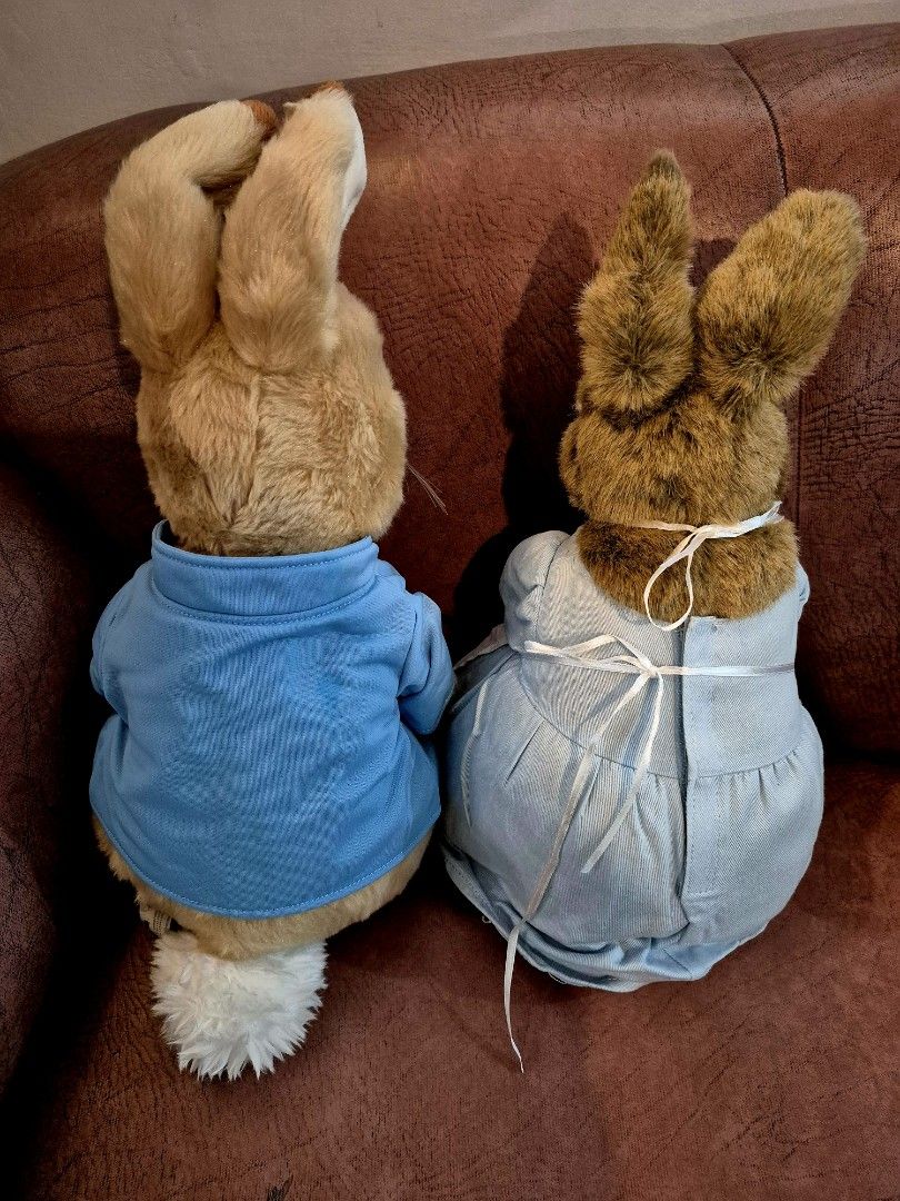 PETER RABBIT & LILY BOBTAIL (Category: Figurines & Statues) located in Las Pinas. Submitted by peacock.treasures (Listing ID 1462842931, Image 3). Description: Pre-Love item from UK Big Peter Rabbit and Mrs Rabbit approx 15" inches Tall, sitting position Php 1800per piece Php 3500 Partner Good as New with Etiketa Collectors Item.