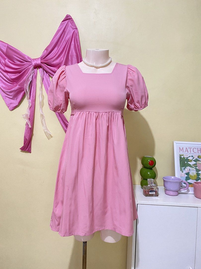 PINK PUFFSLEEVED DRESS (Category: Dresses) located in Dasmarinas. Submitted by hannah.oakph (Listing ID 1462779305, Image 1). Description: .