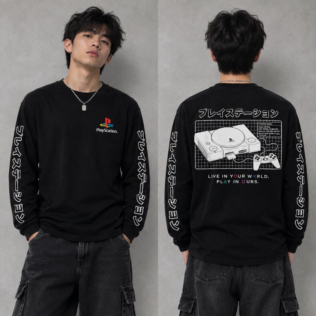 PLAY STATION (Category: Hoodies) located in Sofronio Española. Submitted by diyad_thrift_things (Listing ID 1462749605, Image 1). Description: PLAY STATION Good condition Size large Hairlines/crack, pinholes Ganda pa nito Mine ₱300 Disclaimer: I am not affiliated with any of the brands mentioned. The products I sell are thrifted, pre-owned items that were originally made by those brands. All trademarks, logos, and copyrights belong to their right