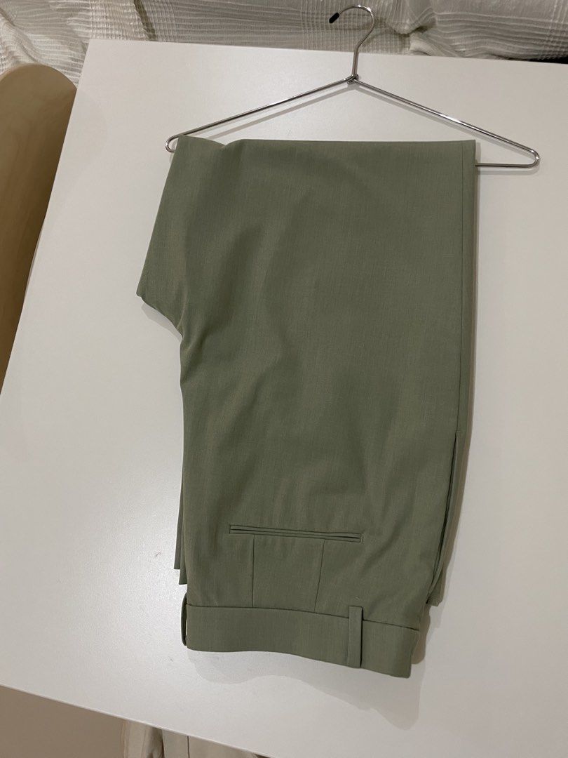 PLUS SIZE Slacks (P450 for 2PCS) (Category: Other Bottoms) located in Pasig City. Submitted by into_decluttering (Listing ID 1462848423, Image 1). Description: Used Slacks Size: 35 inches Black - H&M Green - Uniqlo RFS: Decluttering Selling for P500 as a set Location: Santolan Pasig With signs of usage .