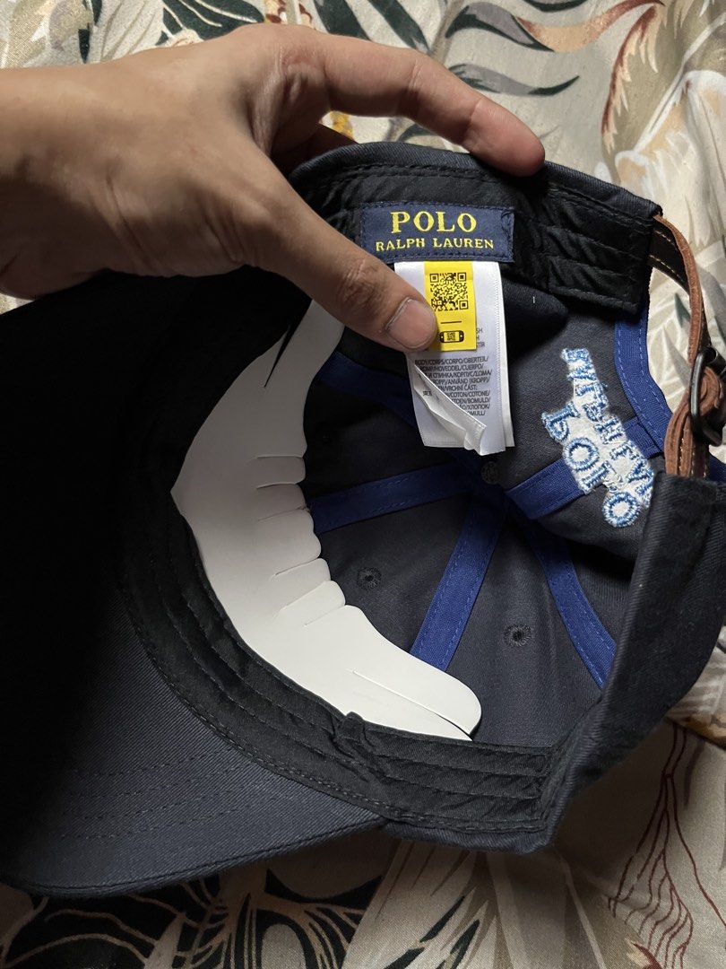 Polo Ralph Lauren Bear Cap Navy Blue (Category: Caps & Hats) located in Pasig City. Submitted by vanduhh (Listing ID 1462781654, Image 3). Description: Adjustable leather Excellent Condition Scannable QR No Any Flaw/issue Good For Personal Use All Detail Posted Dm for inquiries📩📩📩.