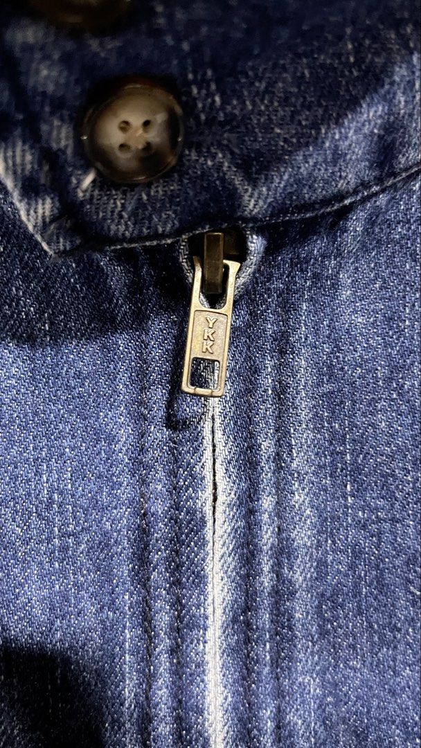 Polo Ralph Lauren Denim Jacket (Category: Coats, Jackets and Outerwear) located in Tacloban City. Submitted by rxluminoque (Listing ID 1462702520, Image 3). Description: - Classic Polo Ralph Lauren denim jacket - Size M - Iconic embroidered polo player logo on chest - Made from 100% cotton - YKK zipper closure - Button details on pockets - Ideal for layering Dimes W25xL23.