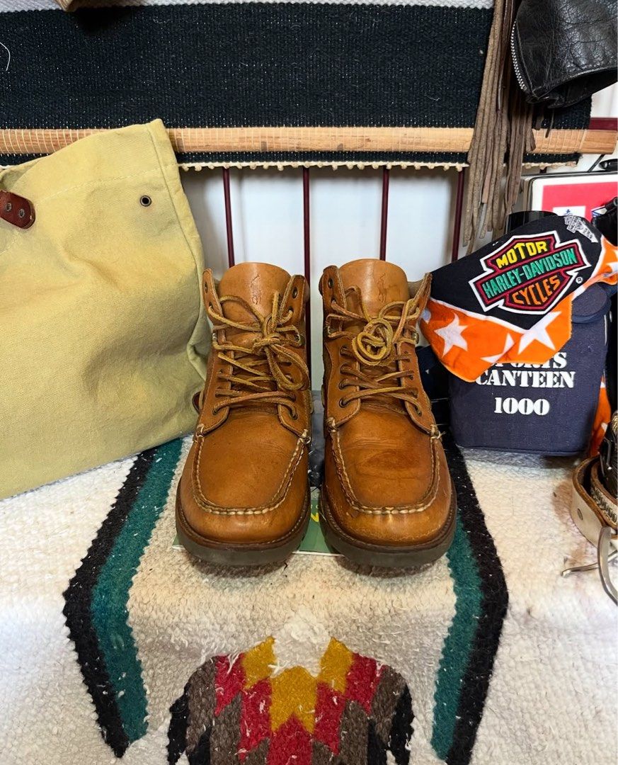 Polo Ralph Lauren Moc-Toe Boots (Category: Casual Shoes) located in Santa Rosa. Submitted by 4026.shop (Listing ID 1462710665, Image 1). Description: Size 8D 26cm Stitched sole.