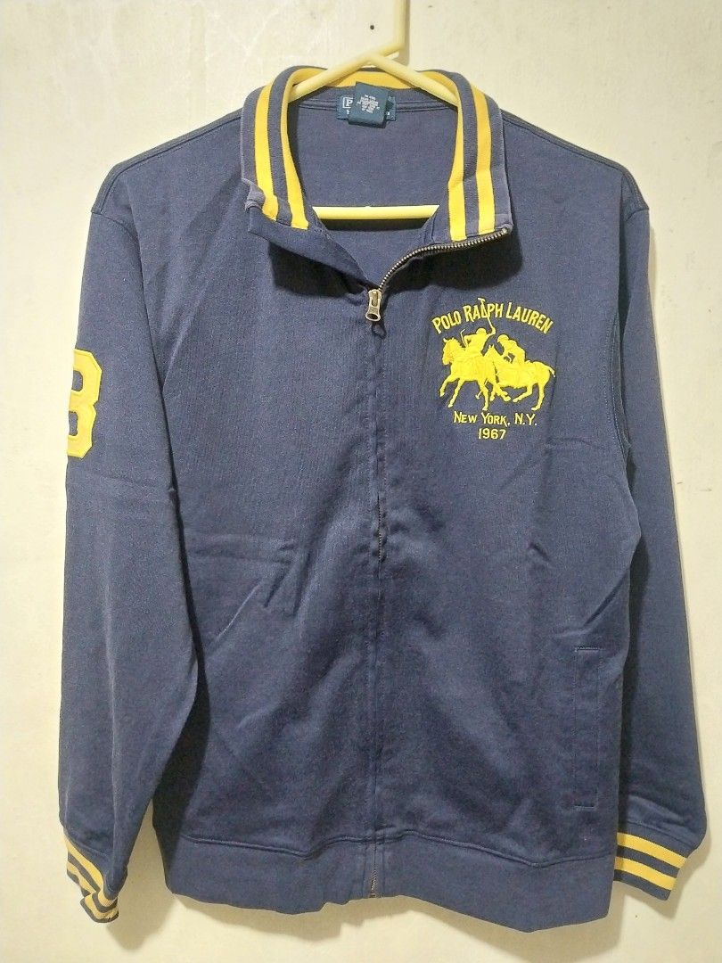 Polo Ralph Lauren Navy Blue Jacket (Category: Coats, Jackets and Outerwear) located in Manila. Submitted by PrinceDani.Clothing (Listing ID 1462743472, Image 2). Description: Ralph Lauren wholezip jacket Medium fit 20in width 26in length excellent condition .