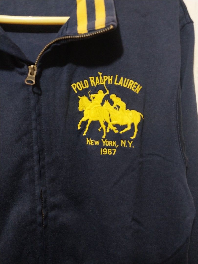 Polo Ralph Lauren Navy Blue Jacket (Category: Coats, Jackets and Outerwear) located in Manila. Submitted by PrinceDani.Clothing (Listing ID 1462743472, Image 3). Description: Ralph Lauren wholezip jacket Medium fit 20in width 26in length excellent condition .