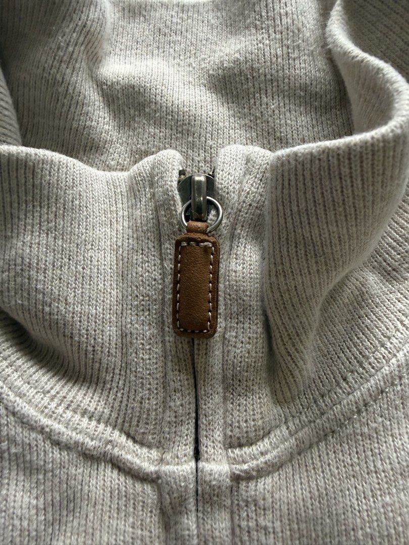 Polo Ralph Lauren Zip Up Jacket Size L (Category: Coats, Jackets and Outerwear) located in Makati City. Submitted by lgramos1496 (Listing ID 1462727901, Image 3). Description: Vintage RL zip up sweater - hand me down from my dad - Light beige Polo Ralph Lauren zip-up jacket - Classic embroidered pony logo on chest - Full zip closure with leather pull tab - Ribbed collar, cuffs, and hem - Two side pockets - Ideal for layering wardrobe Rfs: declute