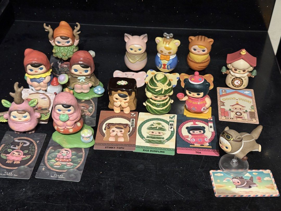 Pop Mart Blind Box Figurines - Various Series (Category: Designer & Blind Box Toys) located in Makati City. Submitted by mattsrqz (Listing ID 1462883603, Image 1). Description: Popmart Figurines from the ff series (see photos for available figures): - LABUBU Lazy Yoga Series - LABUBU Mischief Diary Series - LABUBU Almost Hidden Series - PUCKY The Feast Series - PUCKY Poko’s Adventure Series - PUCKY Roly-Poly Kitty Series - PUCKY Home-Time Series 