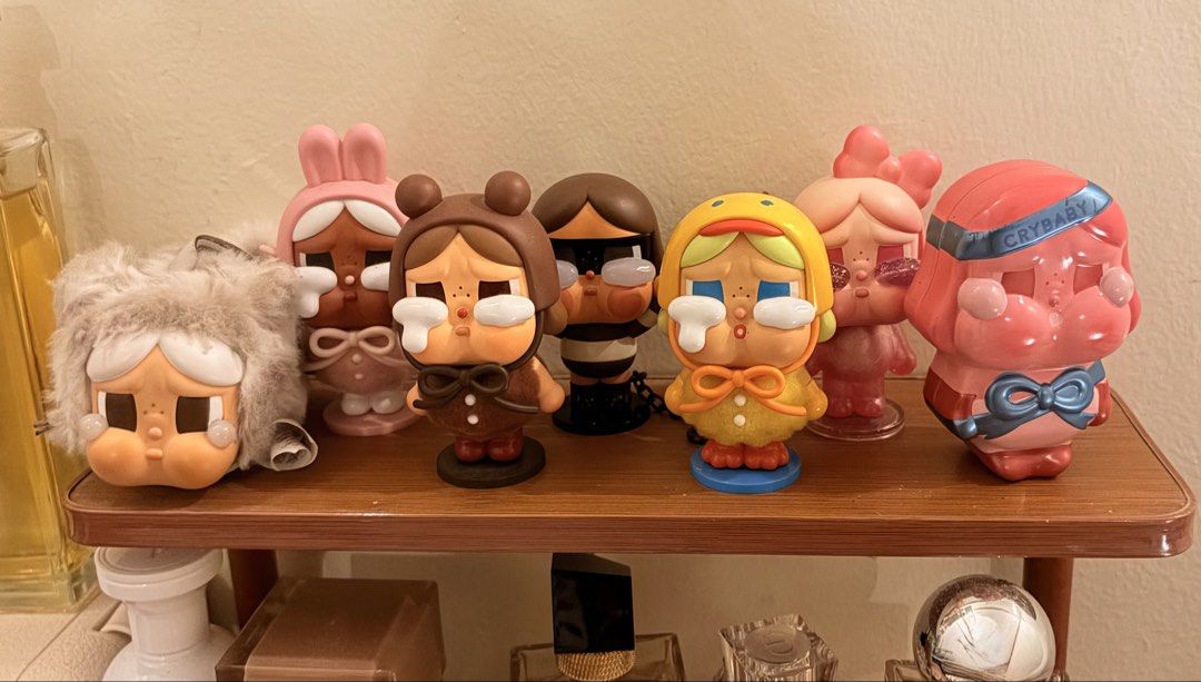 Pop Mart Crybaby (Category: Designer & Blind Box Toys) located in Pasay City. Submitted by notellyyyy (Listing ID 1462681982, Image 1). Description: - Selling Crybaby blind box figures as a set! - Perfect for collectors and fans of the series. - Grab them all!.