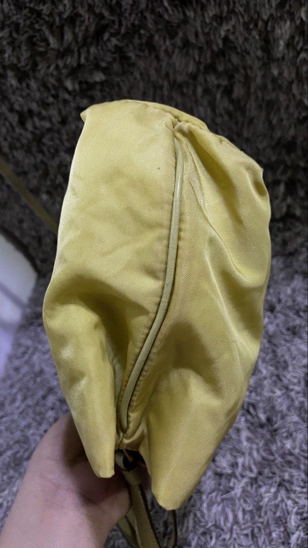 Orig vintage Prada shoulder bag (Category: Luxury Bags & Wallets) located in Tagum. Submitted by amarasluxbag (Listing ID 1462742765, Image 2). Description: With flaws dirt/stain di ko nalabahan Nylon material Good condition .