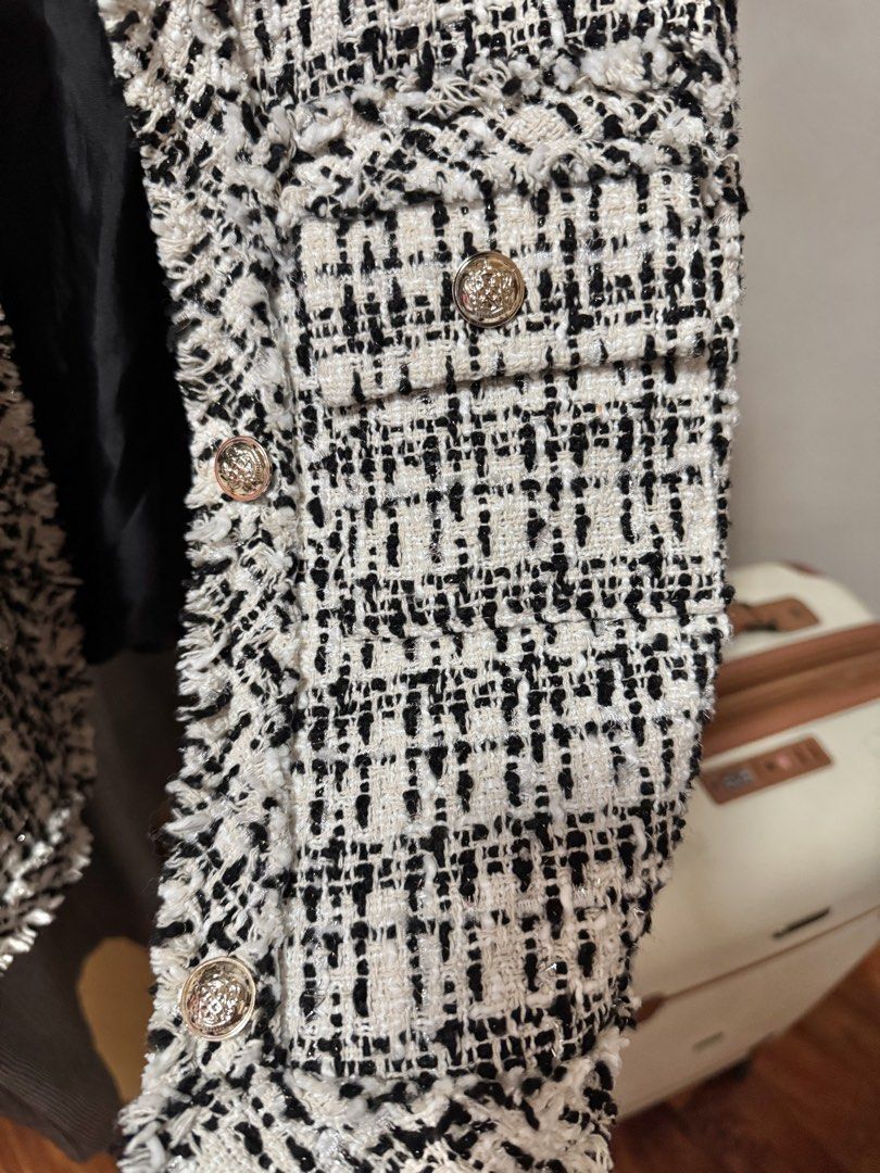 Premium Tweed Jacket (Category: Coats, Jackets and Outerwear) located in Manila. Submitted by aussiegirl2027 (Listing ID 1462873727, Image 2). Description: ** Buy 2 get 1 free promo** -Premium Tweed Jacket -Best fits small to medium.
