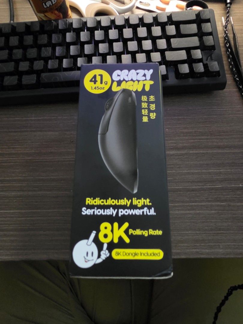 Pulsar Xlite CrazyLight (Mini) (Category: Mouse & Mousepads) located in Manila. Submitted by chrisvergs (Listing ID 1462844082, Image 2). Description: - Pulsar Xlite V2 Mini Gaming Mouse - Ultra-lightweight: Only 41g - Ergonomic Right-Hand Design: Perfect for palm grip users - High-Performance Sensor: 32,000 DPI - 8K Polling Rate: Includes 8K dongle for maximum responsiveness - Color: Jet Black RFS: Not my size.
