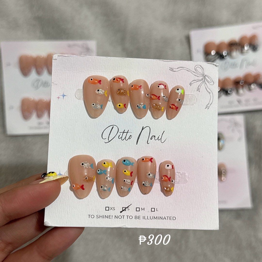 Pure Handmade Press on nails Ditto Nails (Category: Hands & Nails) located in Cabanatuan. Submitted by jel.co20 (Listing ID 1462794336, Image 2). Description: ALL ARE UNUSED rfs: i picked wrong size ☹️.