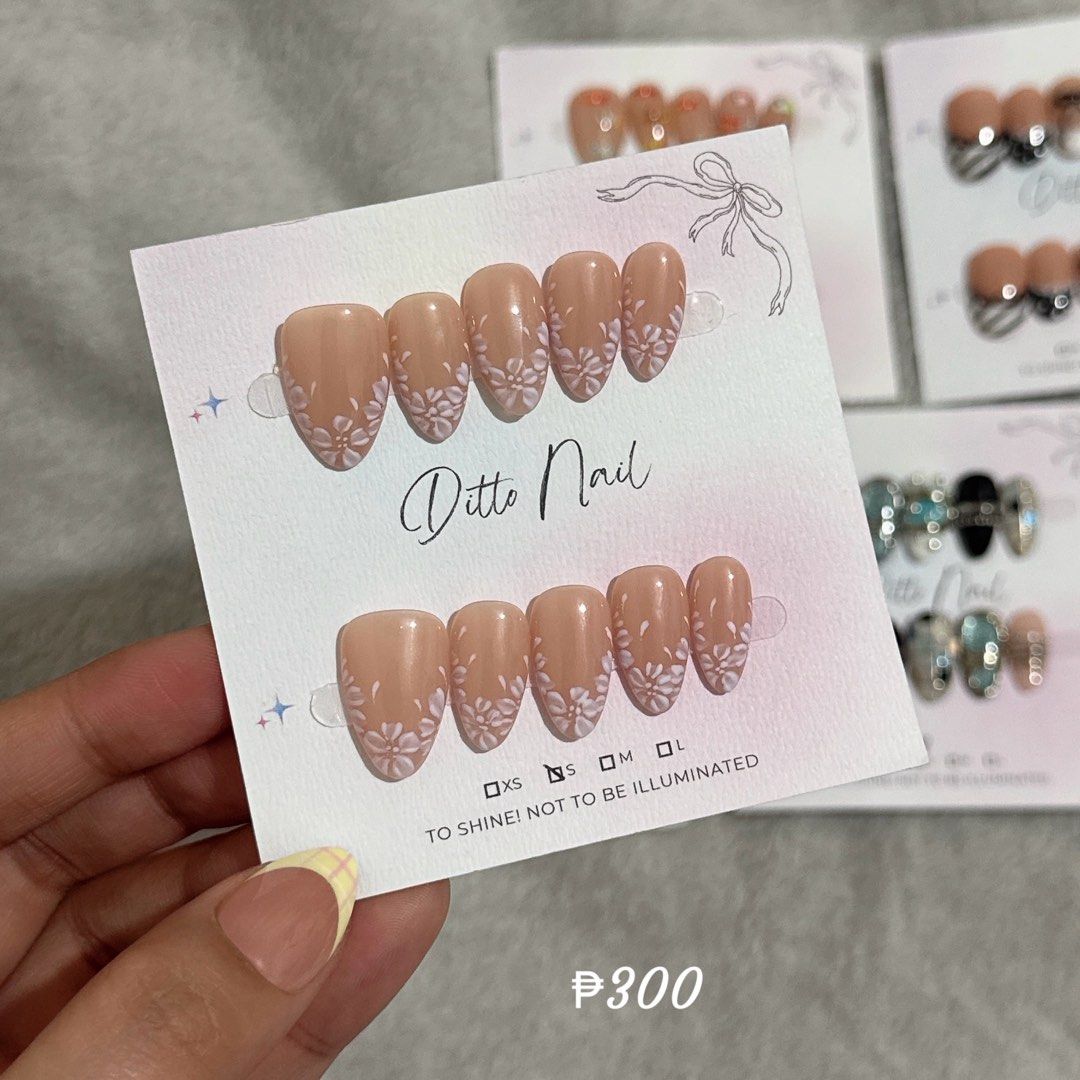 Pure Handmade Press on nails Ditto Nails (Category: Hands & Nails) located in Cabanatuan. Submitted by jel.co20 (Listing ID 1462794336, Image 3). Description: ALL ARE UNUSED rfs: i picked wrong size ☹️.