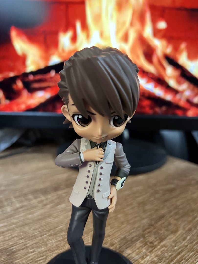 Q Posket Figure - Dandy Suit Character (Category: Figurines & Statues) located in Davao. Submitted by ajonlineshop.24 (Listing ID 1462718936, Image 1). Description: - Cute anime figure of a dandy guy - Dressed in a stylish suit, complete with vest and tie - Stands securely on a black display base - Ideal for anime collectors and enthusiasts - Adds a cool, sophisticated vibe to any desk or shelf - Features intricate details on his outfit and hair.