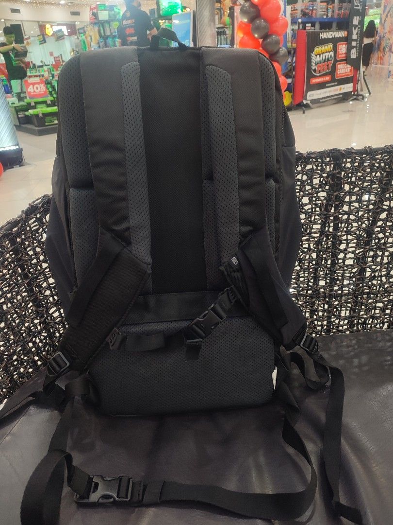 Quechua Backpack (Category: Backpacks) located in Lipa City. Submitted by gudoys_outdoor16 (Listing ID 1462841579, Image 2). Description: - Black Quechua backpack - Padded compartment fits a 15 inch laptop - Multiple pockets for easy organization - Comfortable padded straps and back panel - Perfect for school, work, or travel - Zippers are in smooth working condition - Ready for your next adventure! - 32 Liters Capacity 1800 + Sf Only.