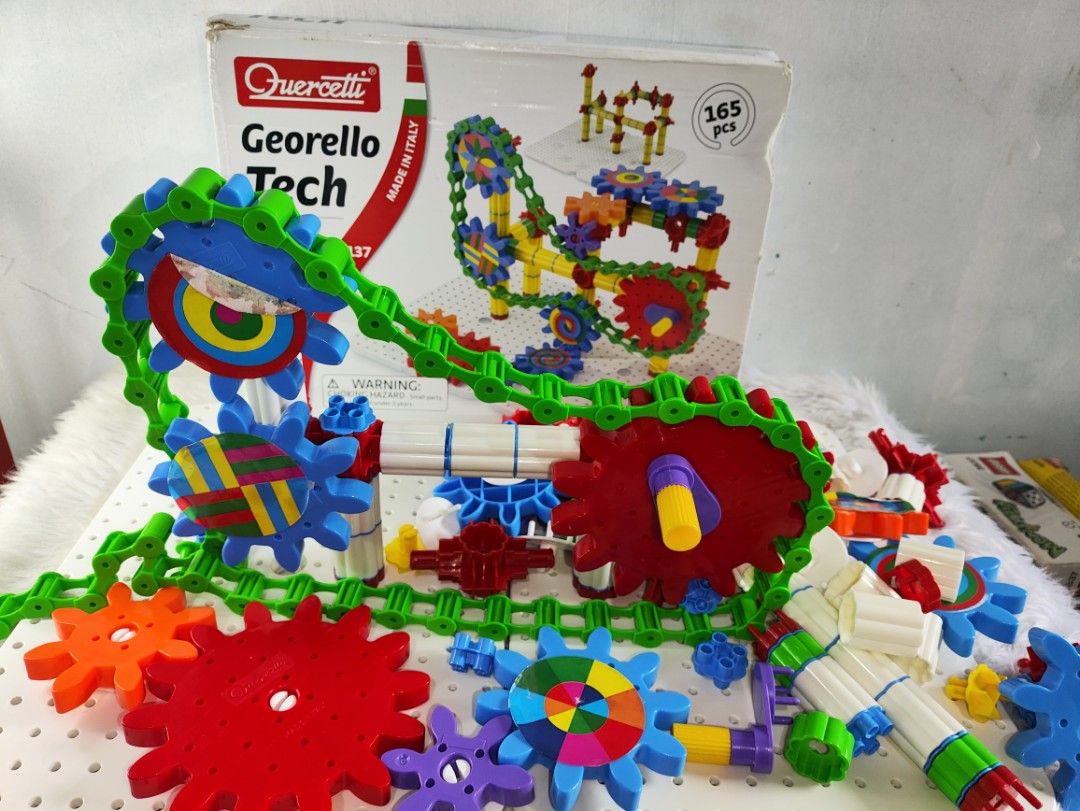 Quercetti Georello Tech Building Toy Set (Category: Educational & Learning Toys) located in Cavite. Submitted by tinetaclesss (Listing ID 1462696778, Image 1). Description: - uncounted pcs .