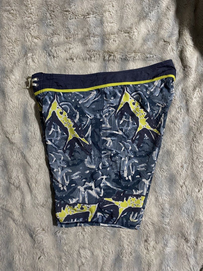 Quiksilver Board Shorts - Abstract Camo Print (Category: Shorts) located in Andop. Submitted by safewater-895a (Listing ID 1462884523, Image 2). Description: - Quiksilver board shorts - Cool abstract camo print - Drawstring waist for adjustable fit - Back pocket with velcro closure - Ideal for swimming, beach, or lounging - Ready for your next adventure! - All details are posted - Waistline: 35-36 - Lenght: 20.