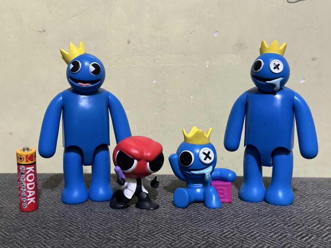 Rainbow Friends Blue Action Figures Set (Category: Figurines & Statues) located in Manila. Submitted by eiya.love (Listing ID 1462722893, Image 1). Description: Set of Rainbow Friends action figures .