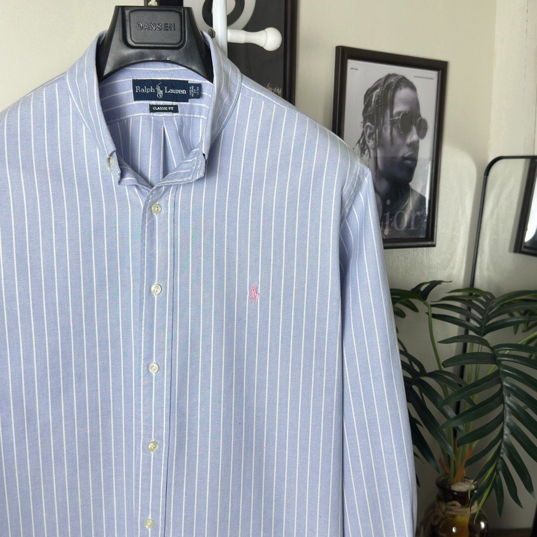Ralph Lauren Buttondown Long Sleeve (XL) (Category: Formal Shirts) located in Caloocan City. Submitted by polothreadsco (Listing ID 1462869080, Image 1). Description: RALPH LAUREN BUTTON DOWN LONG SLEEVE Size: XL Width: 26" Length: 31.5" Condition: 10/10 Color rate: 10/10 Excellent Condition 100% Authentic / Original 2nd Hand No Issues Mine: 2700 NOTE: •Color may vary due to lighting •All items are second hand unless stated brandnew •Manage your 