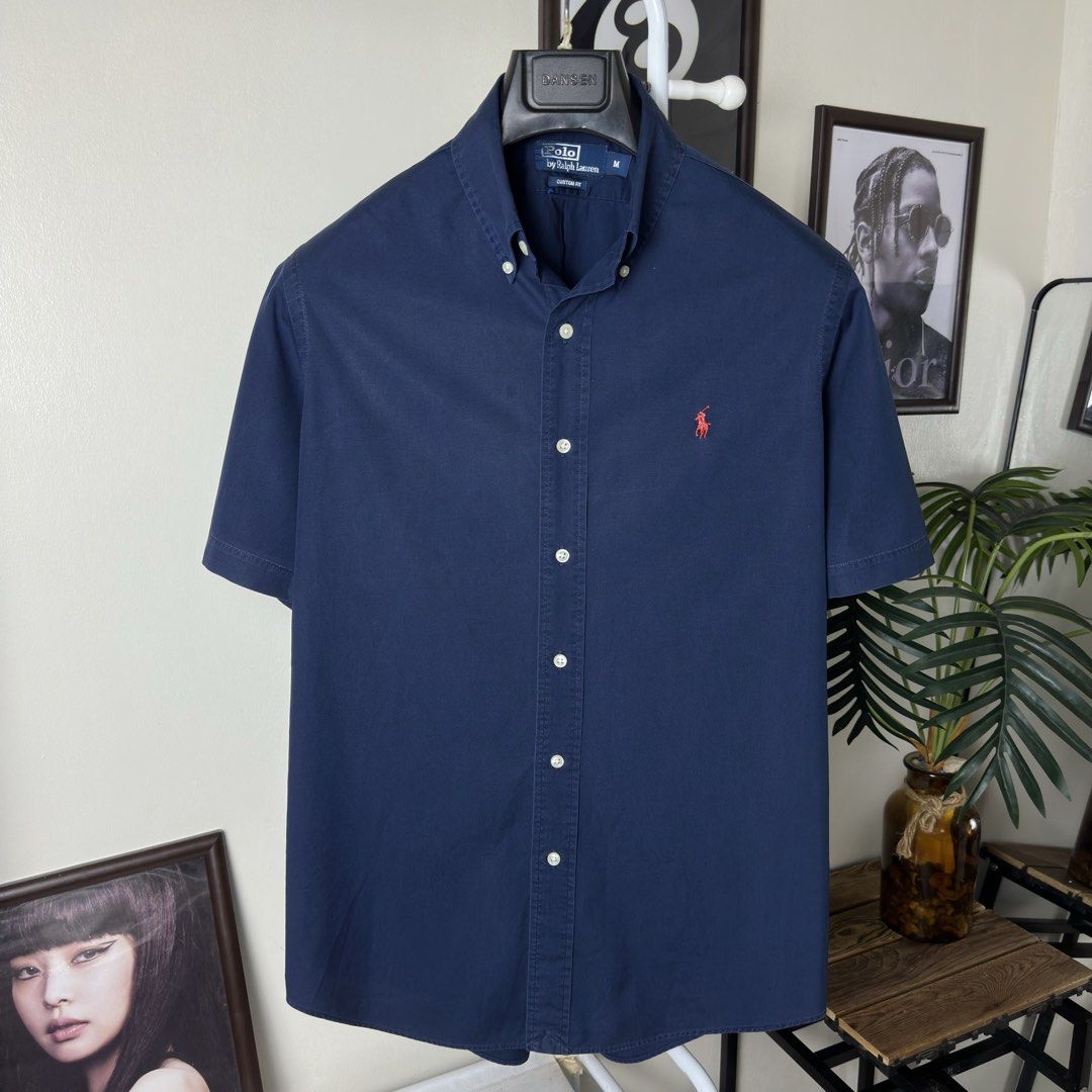 Ralph Lauren Buttondown Polo (Medium) (Category: Formal Shirts) located in Caloocan City. Submitted by polothreadsco (Listing ID 1462873604, Image 2). Description: RALPH LAUREN BUTTON DOWN POLO Size: Medium Width: 22" Length: 31" Condition: 9/10 Color rate: 9/10 Excellent Condition 100% Authentic / Original 2nd Hand Mine: 2700 NOTE: •Color may vary due to lighting •All items are second hand unless stated brandnew •Manage your expectations •All It