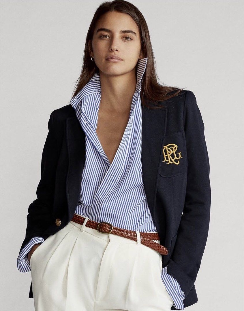 Ralph Lauren Embroidered Monogram Blazer (Category: Luxury Apparel) located in Mandaluyong City. Submitted by brocante_bykc (Listing ID 1462777704, Image 1). Description: .